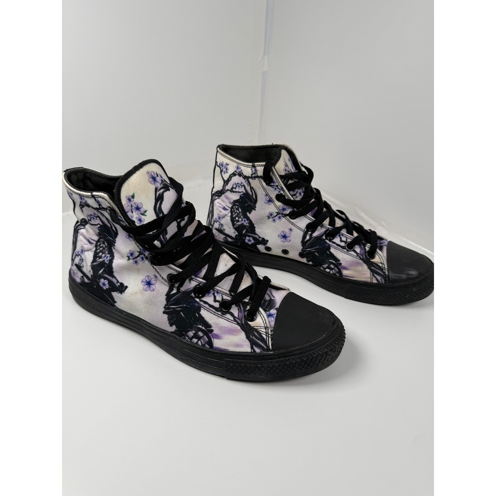 RAAD Sneakers Unisex 10M 11.5W Samurai Cherry Blossom High Top Canvas Shoes